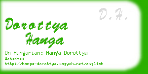 dorottya hanga business card
